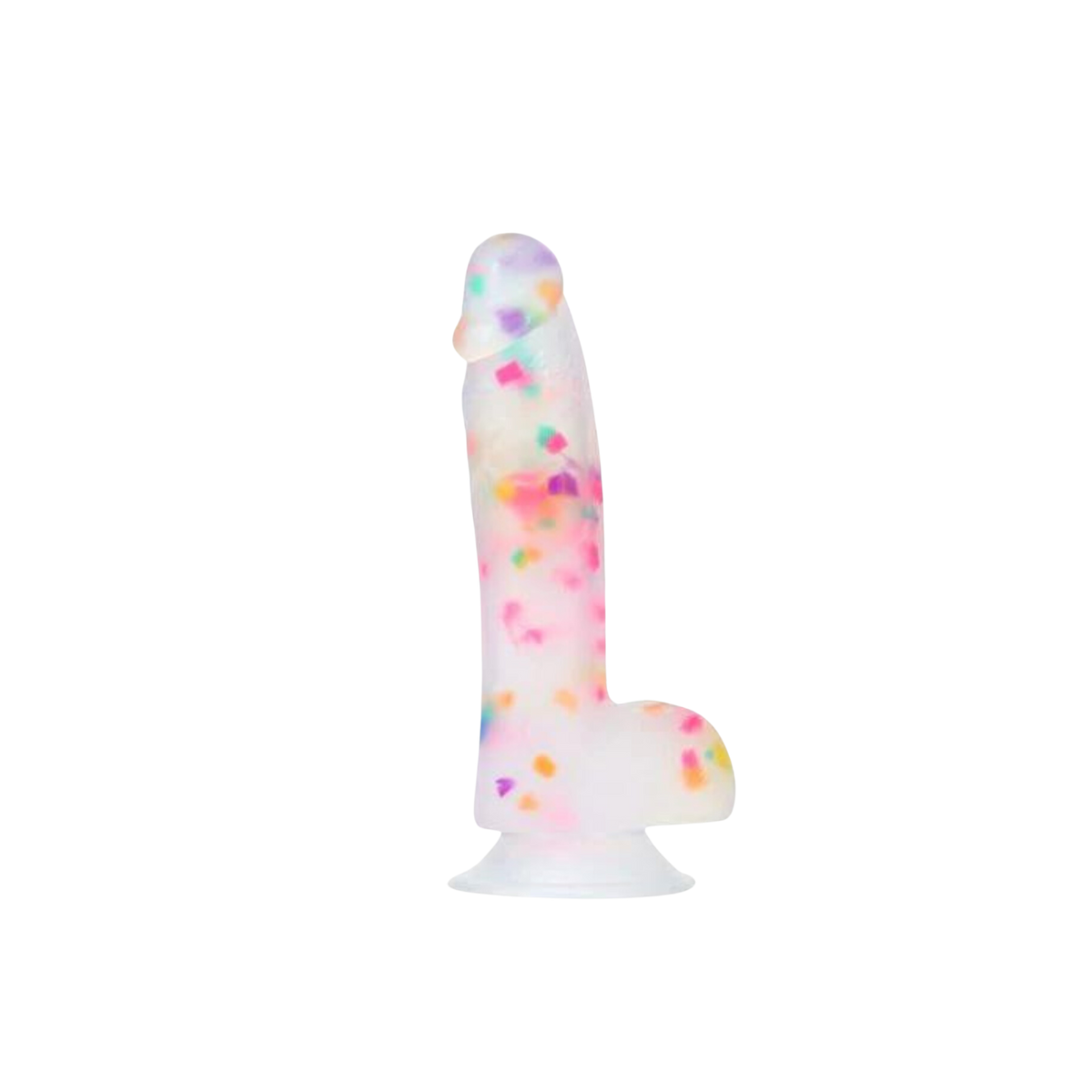 Addiction Party Marty Confetti Vibrating Silicone Dildo